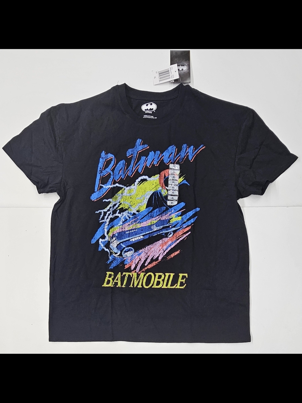 Batman The Animated Series T-Shirt, Vintage Style Batmobile Tee, Adult XL
